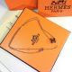 Perfect Replica Hermes H Necklace-White And Rose Gold (5)_th.JPG